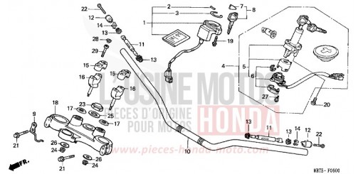 HANDLE PIPE/TOP BRIDGE XL1000V1 de 2001
